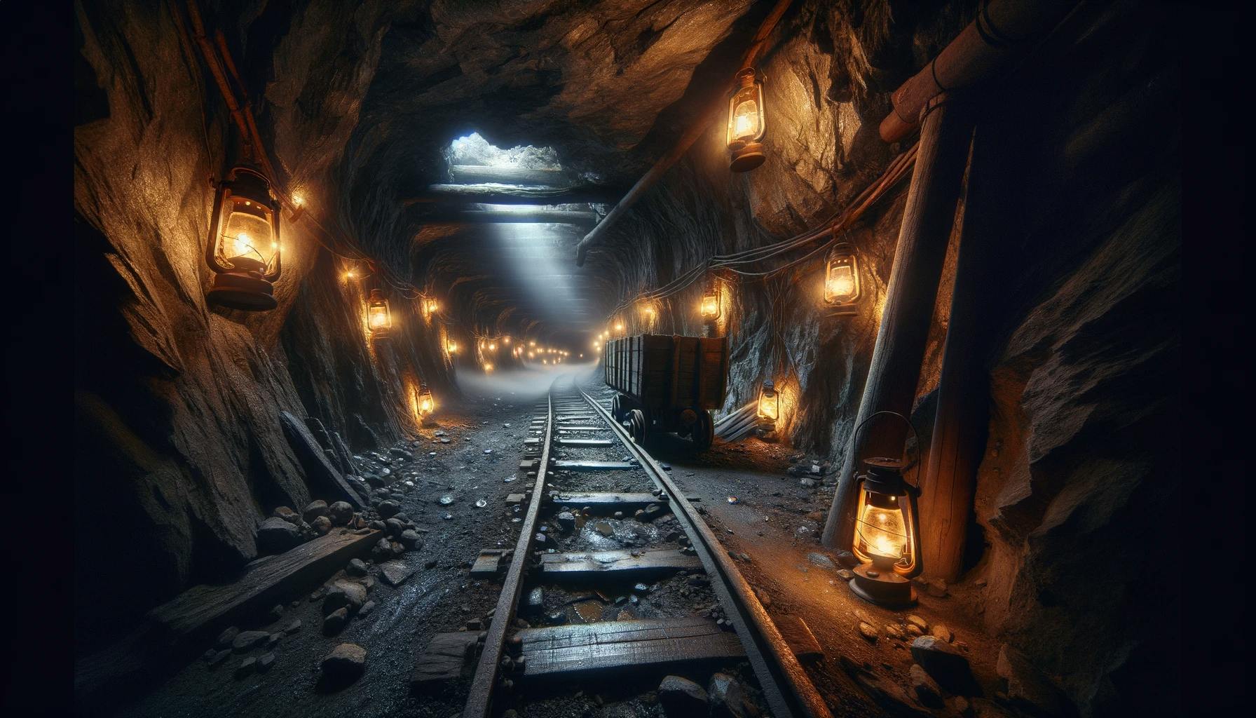 Salle la mine Un Escape game nancy où vous êtes coincé dans une mine qui s'effondre